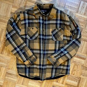 Heavy flannel shacket